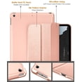 thumbnail image 3 of DTTO for iPad 9th/8th/7th Generation 10.2 inch 2021/2020/2019 Case, Premium Silk Pattern Slim Trifold Stand Cover - Lightweight Smart Auto Wake/Sleep Shell with Protective Hard Back, Rose Gold, 3 of 6
