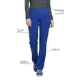 thumbnail image 2 of Cherokee Iflex Women's Scrubs Pant Mid Rise Straight Leg Pull-On CK002, 2 of 5