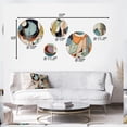 thumbnail image 4 of Designart "Boho Pastels A Pastel Artwork II" Minimalism Metal Wall Art Set of 5 Piece, 4 of 5