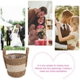 thumbnail image 3 of CIMAXIC 1Pc Handmade Khaki Rattan Planter Basket for Flower Arranging Home Decor, 3 of 8