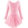thumbnail image 4 of Emy Dola Ballet Leotards for Girls Long Sleeve Dance Dress Outfit Combo with Skirt and Tights (Toddler/Little Kid/Big Kid), 4 of 11