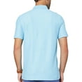 thumbnail image 2 of IZOD Mens Solid Advantage Performance Polo Shirt X-Large Turquoise, 2 of 2