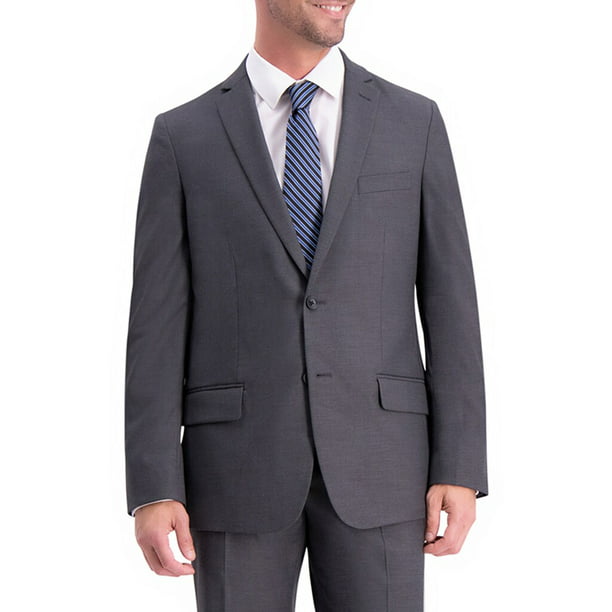 J.M. Haggar - Men's J.M. Haggar Premium Slim-Fit Stretch Suit Coat Dark ...