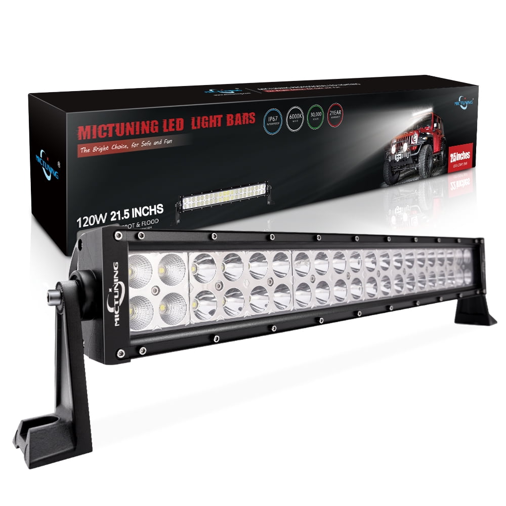 MICTUNING 21.5 Inch LED Light Bar 120W 8000lm Combo Waterproof Offroad LED Light bar