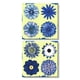 thumbnail image 1 of Cuadros Decorativos Destellos Floreados Azules Set 2 Piezas Joss Design  30x30, 1 of 2
