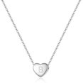 thumbnail image 1 of HAHDAXIA Collier Ras du Cou avec Pendentif Cœur Initiale en Argent Sterling 925 pour Femmes, 1 of 7