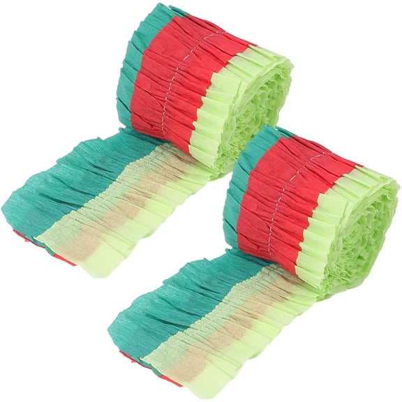 Handmade Garland Crepe Paper Roll for Birthday Wedding Party Decoration Red 68~72mm 3m/roll