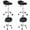 Black With Back, variant on SONGMY Single Black Adjustable Salon Stool, Hydraulic Rolling Chair for Tattoo Dental Facial Massage Spa