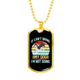 thumbnail image 2 of Not Going Without My Dog Necklace Stainless Steel or 18k Gold Dog Tag 24" Chain, 2 of 8