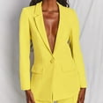 thumbnail image 2 of Women’s Two Pieces Blazer Women's Long Sleeve Solid Suit Pants Casual Elegant Business Suit Sets Two-piece Suit, 2 of 6