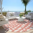 thumbnail image 6 of Addison Rugs Chantille Indoor/Outdoor Transitional Squares Salmon Washable Round Rug, 8' x 8', 6 of 6