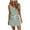 Green, variant on Joau Womens Striped T-Shirts Dress Double Spaghetti Straps Sleeveless V Neck Drawstring Summer Casual Loose Mini Dresses with Pockets