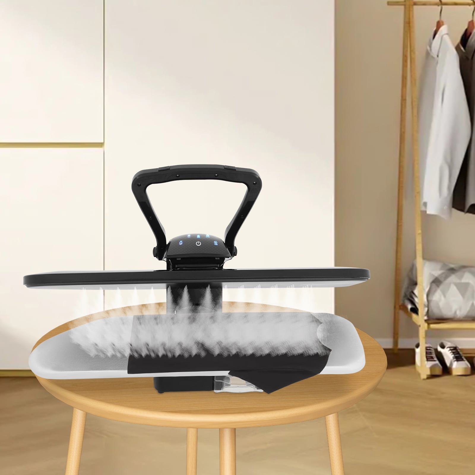 1 PCS Black Professional Steam Iron Press, Intelligent Steam Press, Large Steam Iron Press, Power: 1600W, Voltage: 110V, 60Hz, 91.4*53*26cm/36*20.8*10.2in