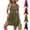 Army Green, variant on PADFRYBK Summer Dresses For Women Sleeveless Dresses V-Neck Casual Loose Dress Solid Color Comfortable Skirt Mid-Length Dresses