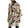 thumbnail image 3 of Anne Klein Women's Oversized Sheer Side-Slit Cardigan Multicolor Size L/XL, 3 of 3