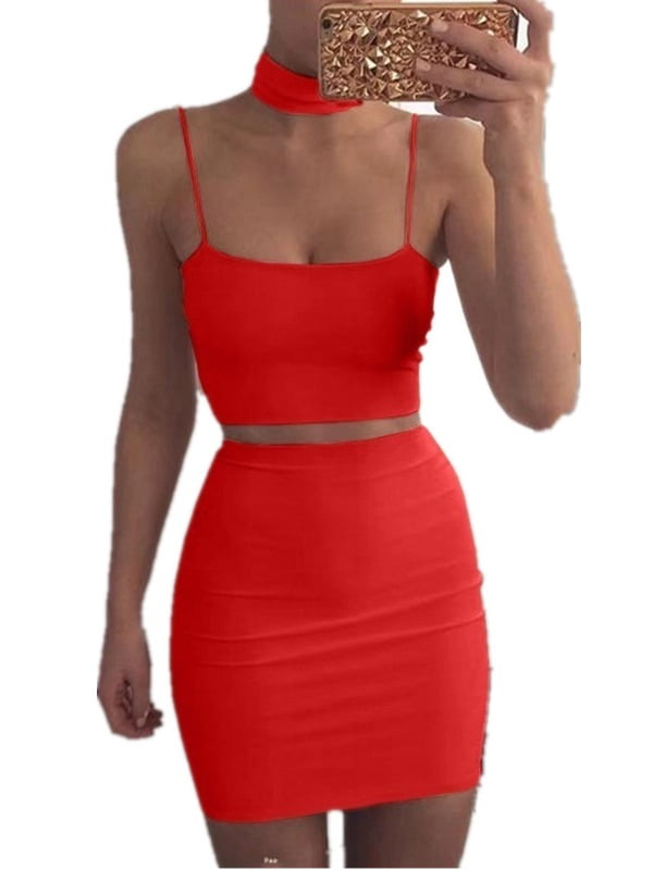 2 piece bodycon dress set