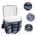 thumbnail image 6 of FORMRS Insulated Cooler Bag 24 Cans Capacity Soft Leakproof Lunch Box with Side Pockets, Blue Night Sky, 6 of 7