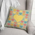 thumbnail image 3 of Creative Products I Heart Heart Heart You 18 x 18 Spun Poly Pillow, 3 of 3