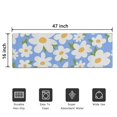 thumbnail image 5 of Blue Daisy Flower Green Leaves Pattern Door Rugs,Washable Non Slip Door Mats Indoor,Decorative Door Mats,Entry Mat Indoor for Entrance,Bedroom,Kitchen,Bathroom,16"x47", 5 of 6
