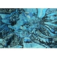 thumbnail image 1 of Ahgly Company Indoor Rectangle Oriental Light Blue Industrial Area Rugs, 5' x 8', 1 of 4