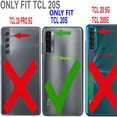 thumbnail image 2 of TCL 20S Case, [Not Fit TCL 20L/20 Pro] With [Tempered Glass Screen Protector Included], 6 feet Drop Test Proof Clear Durable Armor Protective Cover-Black, 2 of 7