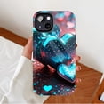 thumbnail image 2 of Galaxy Heart Glitter Phone Case for iPhone 11/12/13/14/15/16 (Pro Max/Plus) Shimmering Starry Night Design Perfect Valentine’s Day Gift for Couples, 2 of 9
