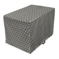 thumbnail image 1 of Abstract Dog Crate Cover, Simple Pattern of Vertically Continuing Zigzag Stripes Classical Feels, Easy to Use Pet Kennel Cover Small Dogs Puppies Kittens, 7 Sizes, Eggshell Charcoal Grey, by Ambesonne, 1 of 6