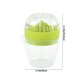 thumbnail image 3 of Manual Lemon Juicer, Portable Lemon Press, Kitchen Citrus Squeezer, Easy Handheld Operation + Compact Design, Food Safe Plastic, For Home Use, Efficient Juice Extraction, Citrus Tool, Small UKHBMC, 3 of 9