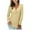 Beige, variant on Tops for Women 2024 Fall Sweatshirt Color V Neck Button Causal Long Sleeve Sweatshirt