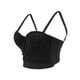thumbnail image 5 of VISgogo Camisetas sin mangas para mujer con decoración de perlas, ropa de verano de silicona desmontable ajustable VISgogo moda, 5 of 9