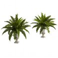 thumbnail image 1 of Nearly Natural 6790-S2 Fougère Boston avec Urne - Lot de 2, 1 of 2