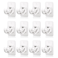 thumbnail image 1 of Curtain Rod Bracket Holder 12 PCS, Self Adhesive Crossbar Hook, No Drill Rods Hanger Wall Mount Hooks Drapery Pole, 1 of 3