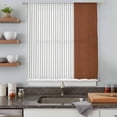 thumbnail image 5 of Boho Brown Leather Texture Sheer Curtains 84 Inches Long, Modern Black Striped Light Filering Curtains, Breathable Simi Curtain Privacy Drapes for Living Room Bedroom Lightweight Window Treatment, 5 of 9