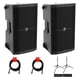 thumbnail image 1 of Altavoz Mackie Thump 210 1400 W clase D con soportes y cables, 1 of 8