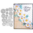 thumbnail image 1 of Cutting Dies TingZven con marco de flores florales 3D para álbumes de recortes, 1 of 6