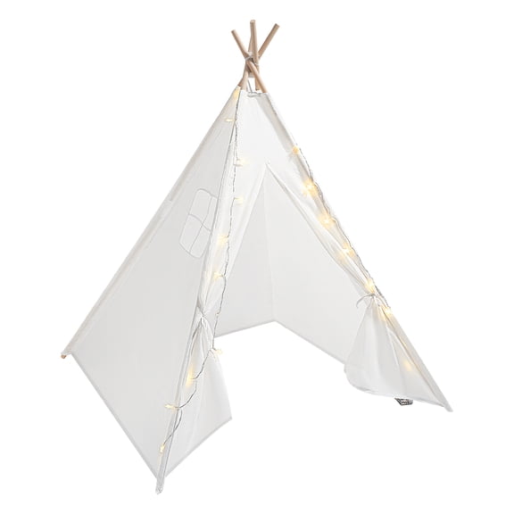 160cm/62.9in Indoor Playhouse Play Tent With Light,Home Tent White