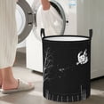 thumbnail image 4 of DouZhe Waterproof Collapsible Large Laundry Baskets, Fairy Tale Fly Fish Prints Circular Hamper with Handles, 4 of 6