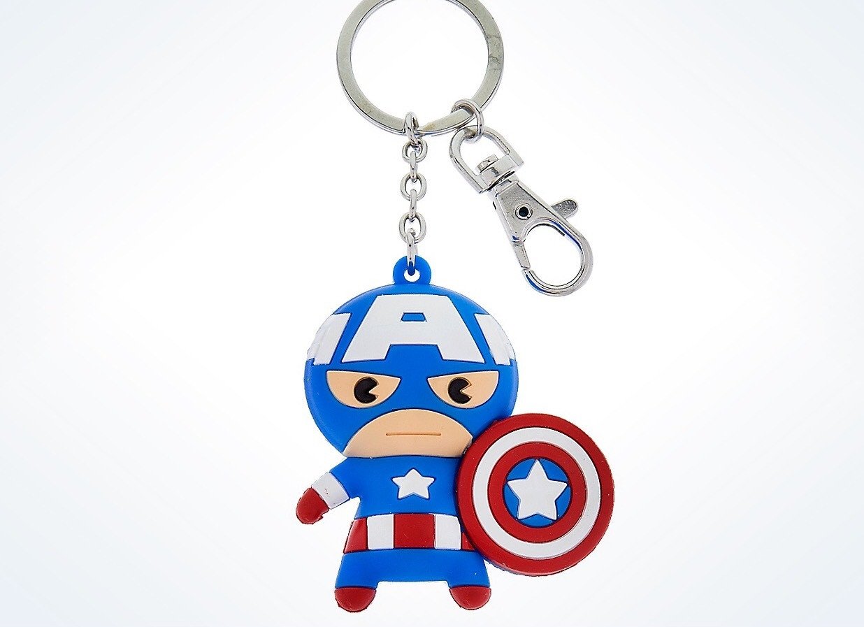 Disney Disney Parks Marvel Captain America Cutie Keychain New with