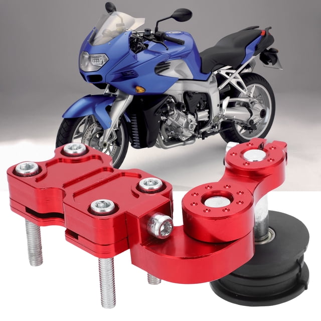 Chain Tensioner, Aluminum Alloy Motorcycle Chain Adjuster Rubber Corrosion Proof Professional With High Performance For Motorcycle For Maintenance Workers