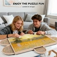 thumbnail image 3 of Crtynell 1500 Piece Puzzle Board With Drawers And Cover, 34" X 26" Wooden Rotating Jigsaw Puzzle Table, Spinning Puzzle Boards For Adults, 3 of 8