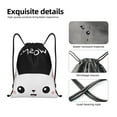 thumbnail image 6 of Kdxio Cat Meow Print Drawstring Backpack Bag,Waterproof Draw String Back Sack, Gym Drawstring Bags Swim Bag For Unisex, 6 of 9