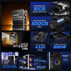 thumbnail image 3 of Computadora Escritorio Completa Xtreme PC Gaming AMD Radeon Vega Renoir Ryzen 7 5700G 16GB SSD 500GB Monitor Curvo 23.8 WIFI White juegos casuales, trabajo y estudio, 3 of 6
