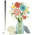 thumbnail image 1 of Global Gallery's 'Seaside Bouquet II Mason Jar' By Michael Mullan Stretched Canvas Wall Art, 1 of 4