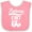Pink and White, variant on Inktastic Future EMT Emergency Medical Technician Boys or Girls Baby Bib