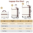 thumbnail image 2 of Historyli Go5H 3 Piece Luggage Sets 20"+24" Luggages And Cosmetic Case Spinner Hardshell Suitcase With TSA Lock Lightweight Case For Clothes Shoes Makeup, 2 of 8