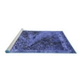 thumbnail image 2 of Ahgly Company Machine Washable Indoor Rectangle Oriental Blue Industrial Area Rugs, 6' x 9', 2 of 4