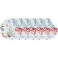 thumbnail image 2 of Behari Coastal Sea Life Cotton Quilted Round Reversible Placemats, Set of 6, 17", 2 of 7