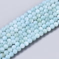 thumbnail image 2 of Natural Freshwater Shell Beads Strands Dyed Round Pale Turquoise 2.5mm Hole: 0.7mm about 150~190pcs/Strand 14.96 inch~15.75 inch, 2 of 2