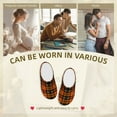 thumbnail image 7 of Goofa Halloween Tartan Plaid Print Womens Mens Cotton Lightweight House Slippers , Washable Home Slippers,Indoor Comfy Bedroom Cozy Slippers-40/41, 7 of 7