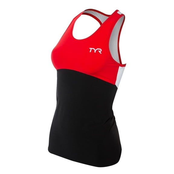 Women's Carbon Series Tank Top: Black/Red, SM